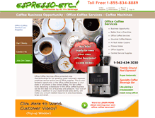 Tablet Screenshot of businesscoffeeservices.com
